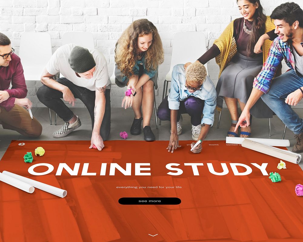 Distance learning online webpage interface
