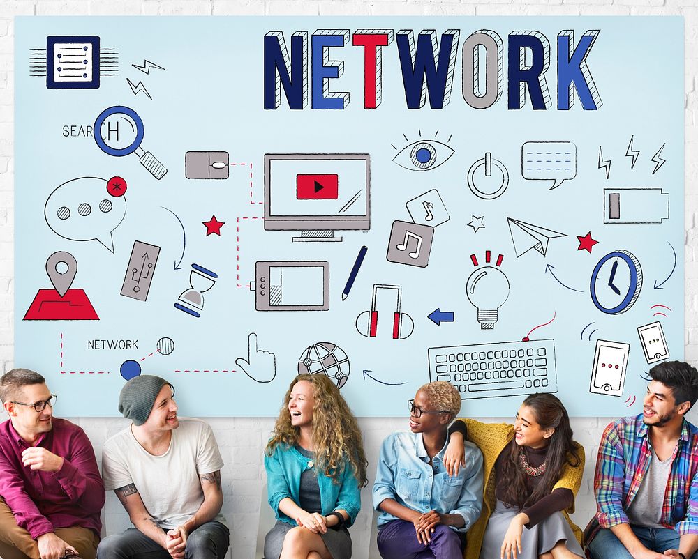 Network Link Internet Computer System Communication Concept