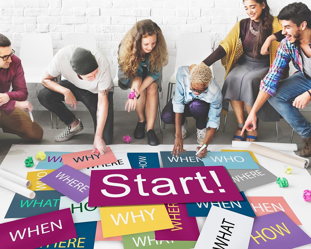Start Beginning Startup Launch Forward Motivation Concept
