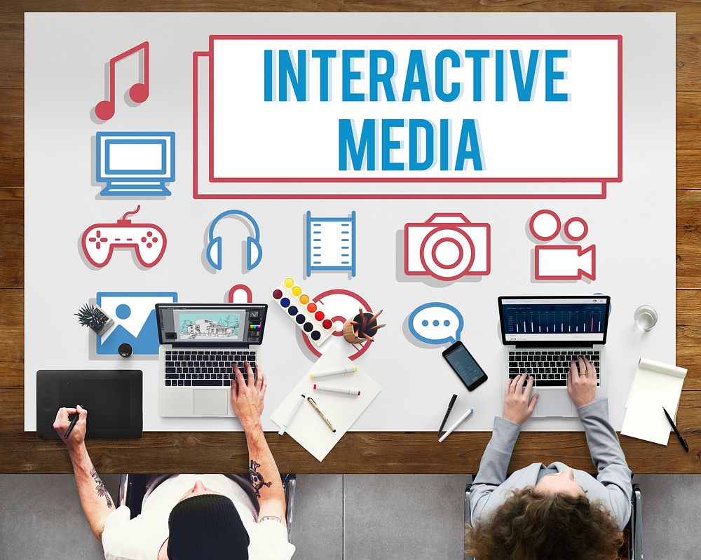 Interactive Media Gadget Electronics Technology Concept