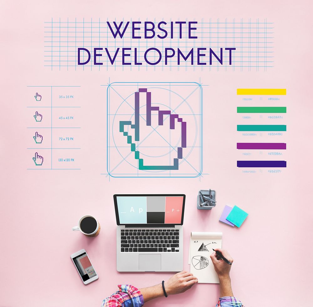 Website Development Links Seo Webinar Cyberspace Concept