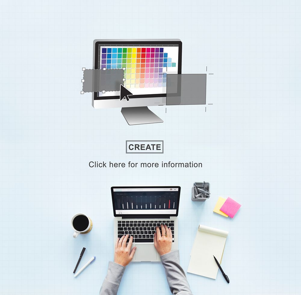 Palette Digital Idea Computer Graphics Concept