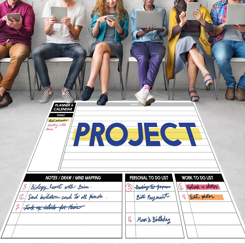 Project Management Strategy Process Planning Organization Concept