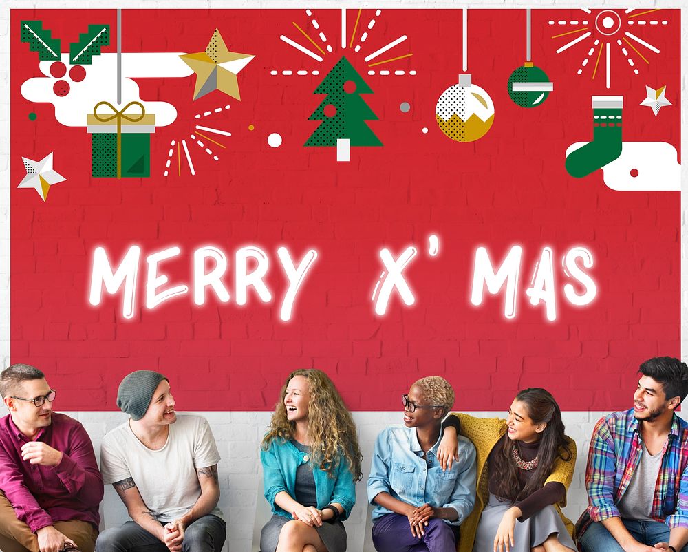 Merry X'mas Christmas Celebration Concept