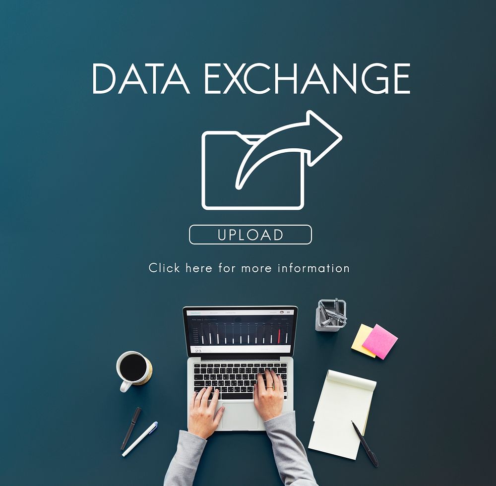 Data Transfer Exchange Sharing Sync Upload Concept