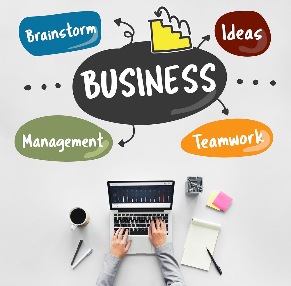 Business Brainstorm Management Ideas Company Concept