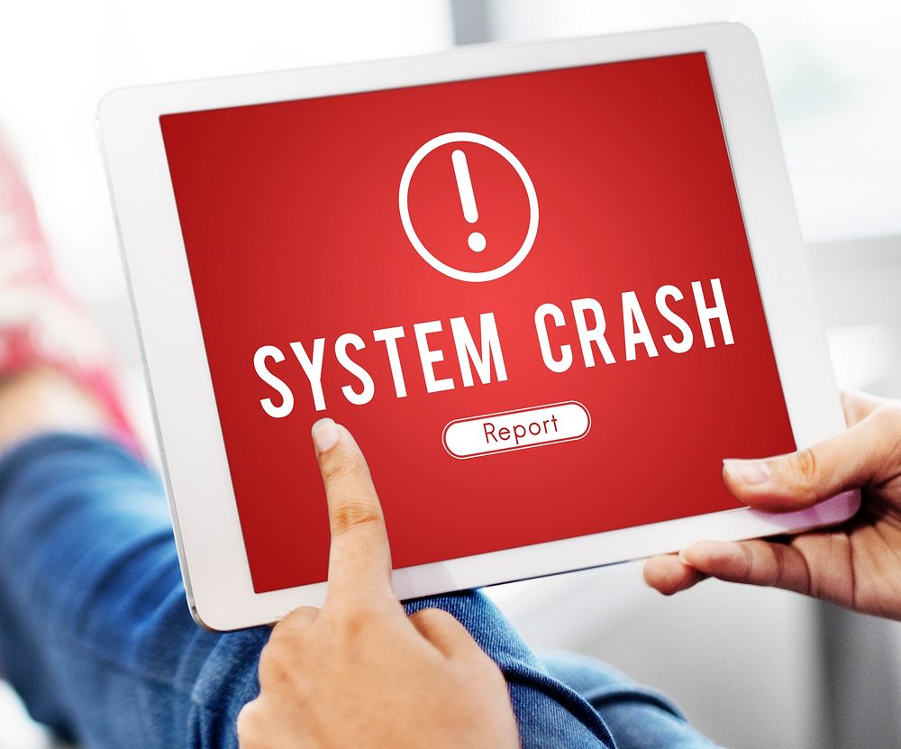 System Crash Network Problem Technology Software Concept