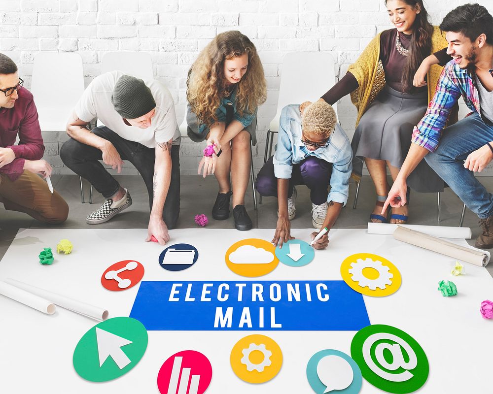 Electronic Mail Online Connection Messaging Concept