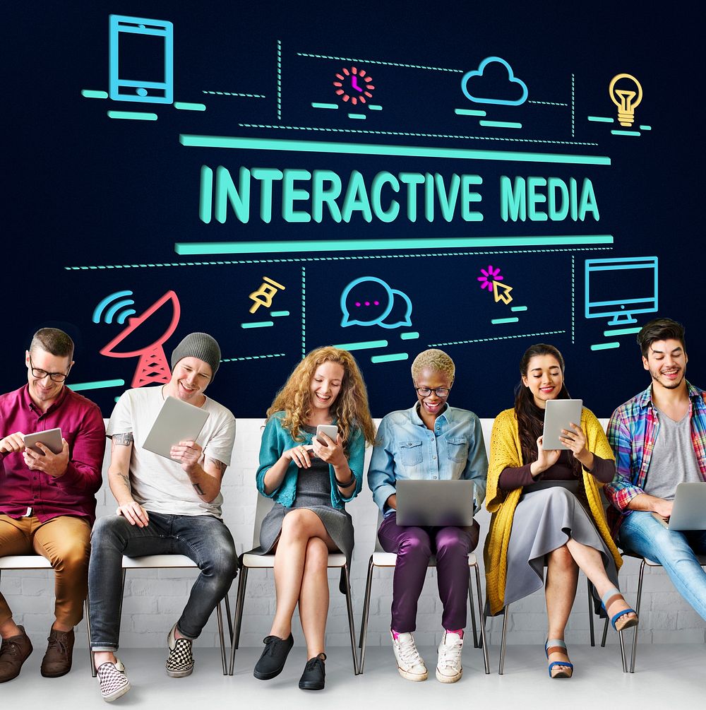 Interactive Media Connection Digital Internet Concept