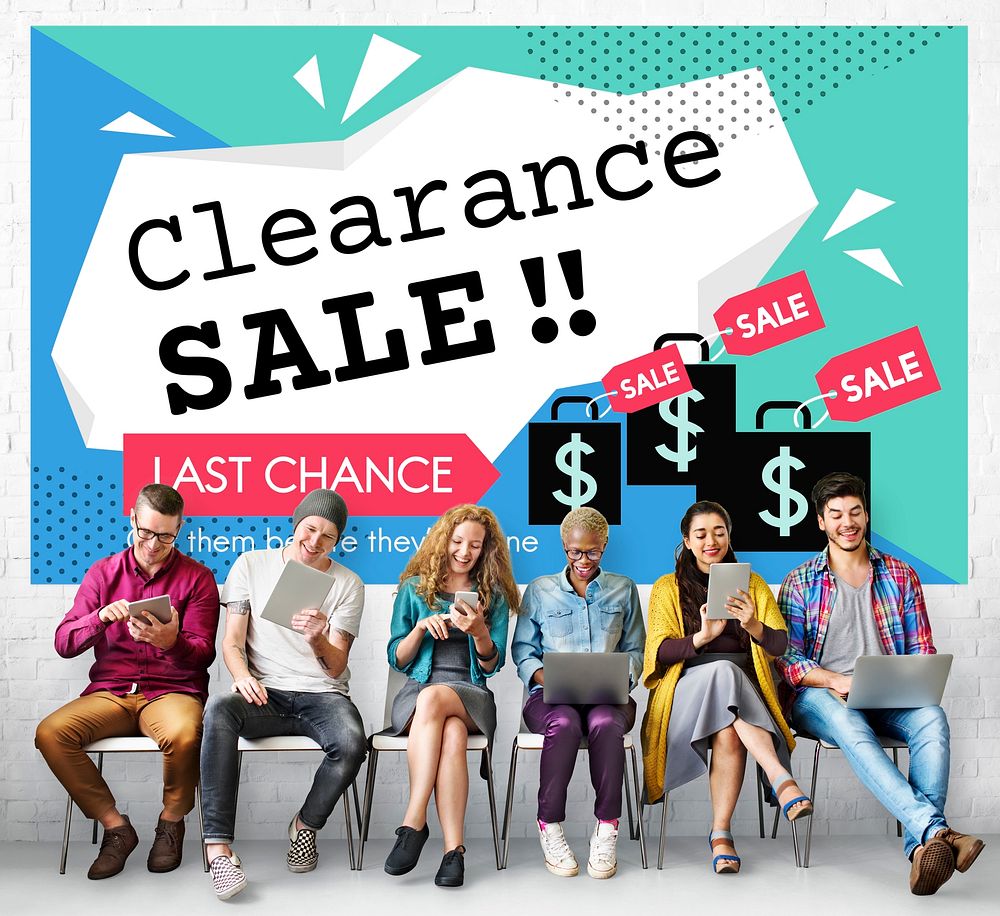 Clearance Sale Promotion Offer Discount Concept