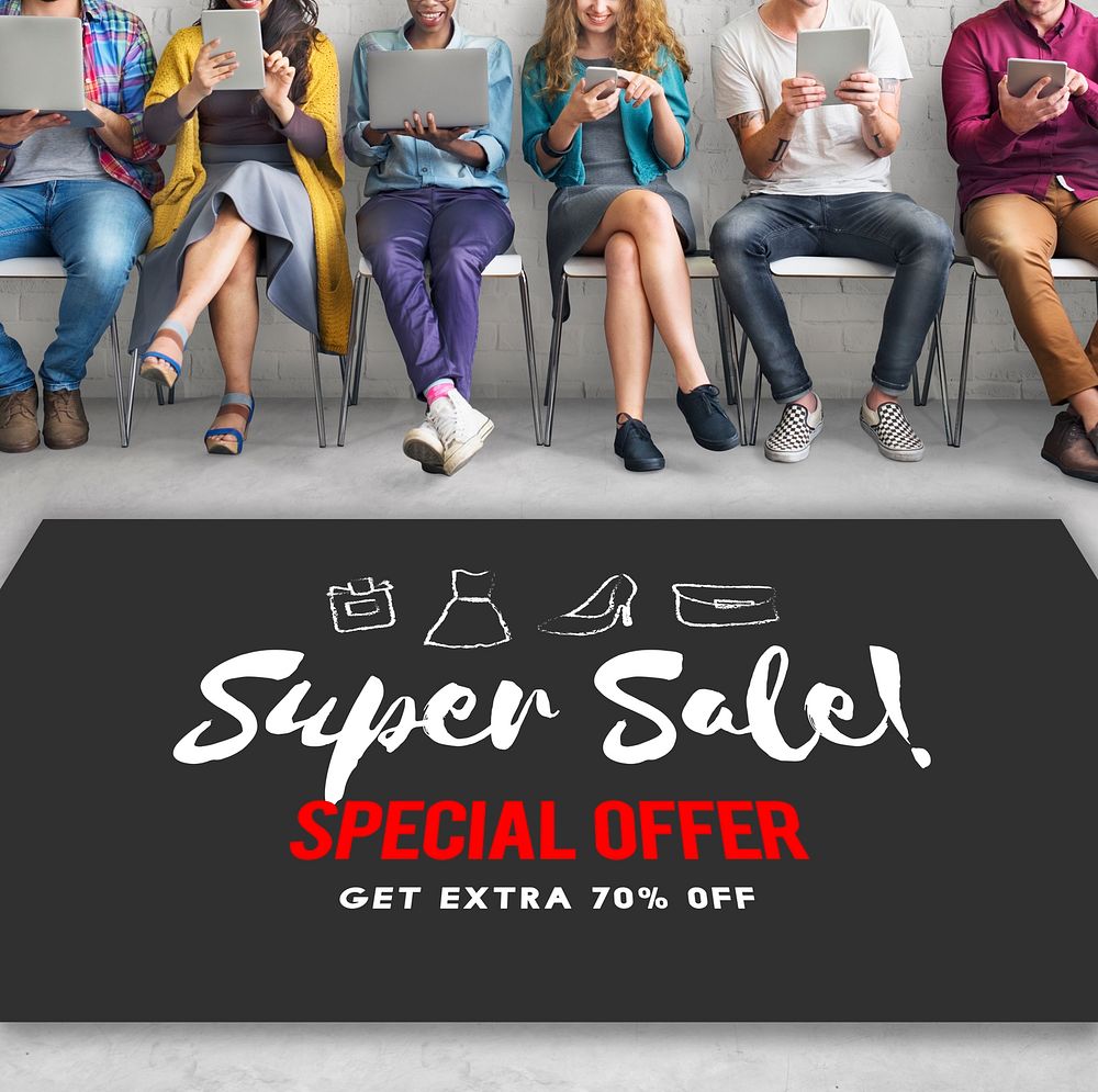 Sales Promotion Discount Shopaholics Shopping Concept