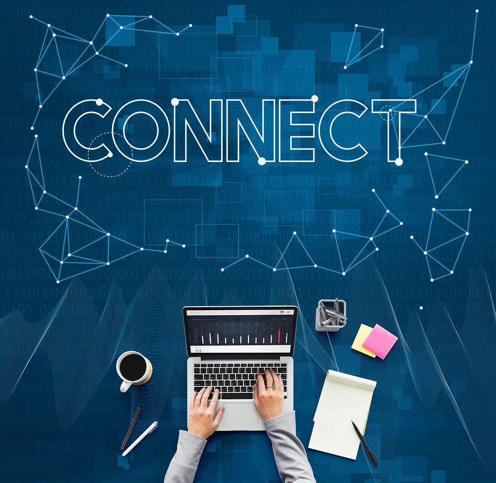 Connect Communication Link Network Sharing Concept