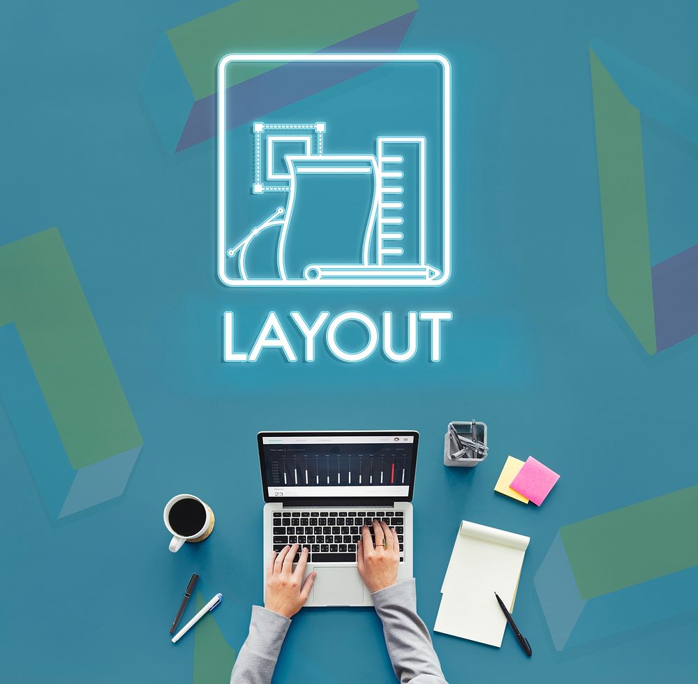 Layout Editing Arrangement Design Printing Plan Concept