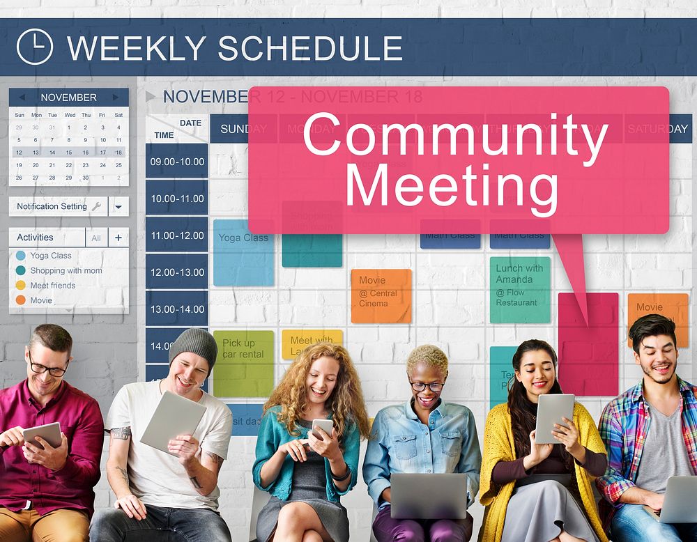 Community Meeting Connection Diversity Unity Concept