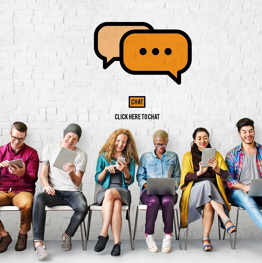 Communicate Socialize Talk Connect Technology Concept