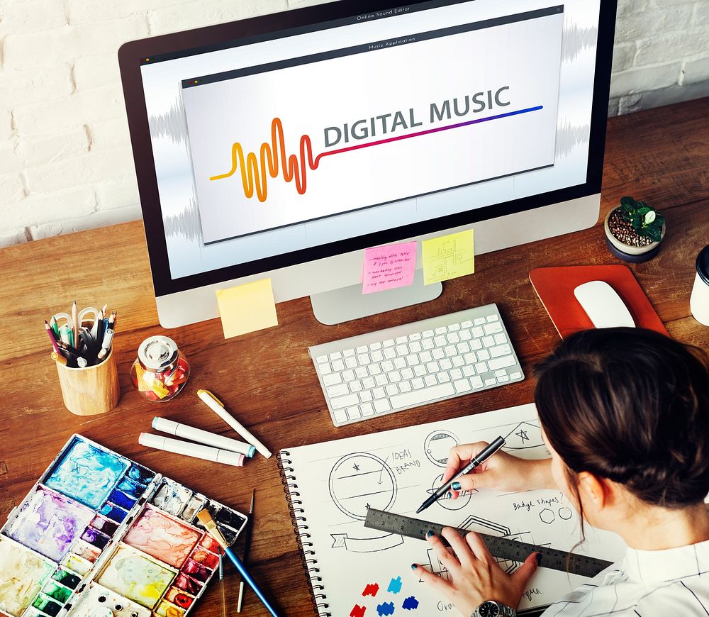 Online Music Multimedia Entertainment Sounds Concept