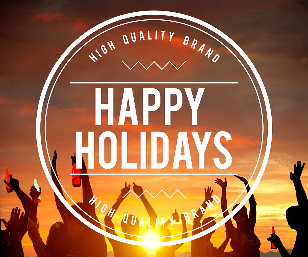 Happy Holidays Festive Vacations Travel Concept