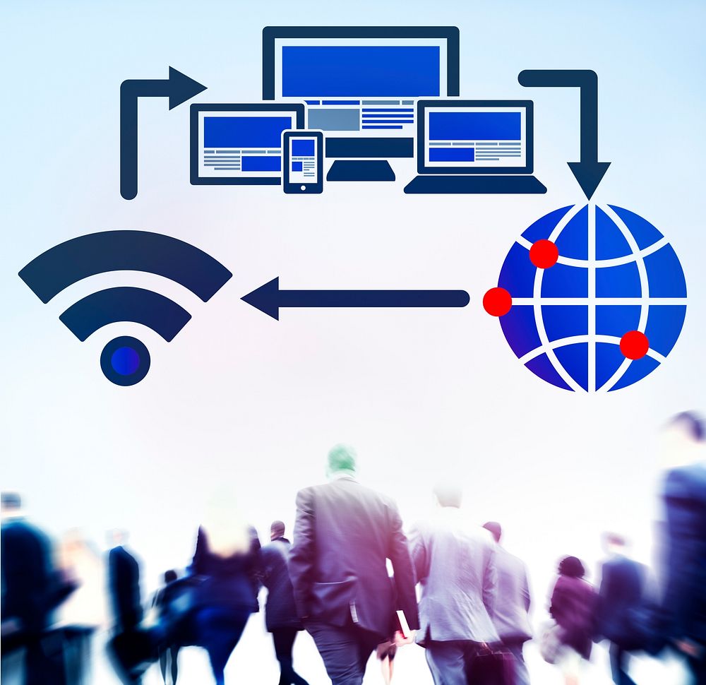 Computer Network Internet Technology Connection Concept