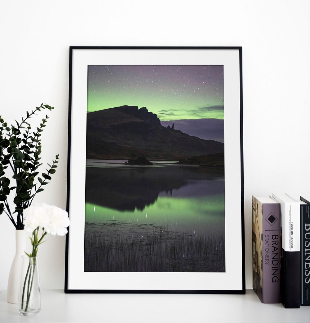 Aurora borealis  frame, home decoration