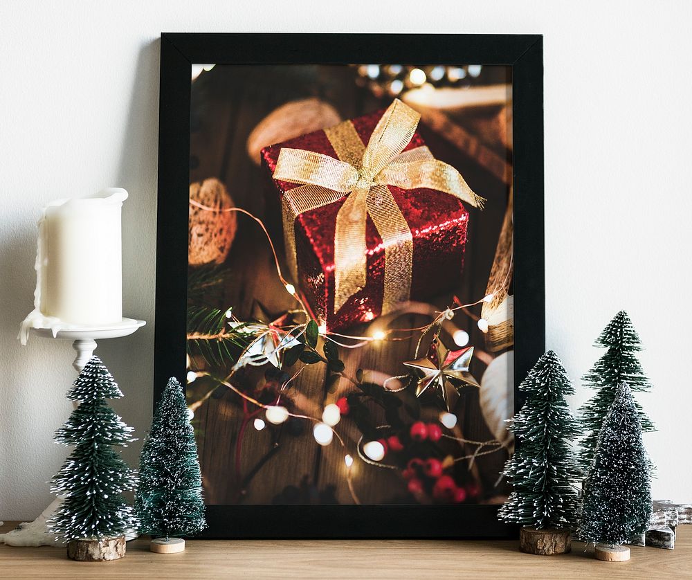 Christmas photo frame, home decoration