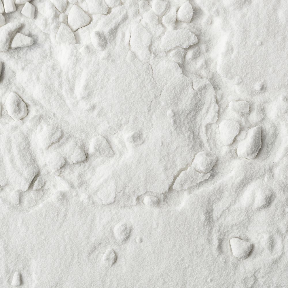 White dried color powder texture background
