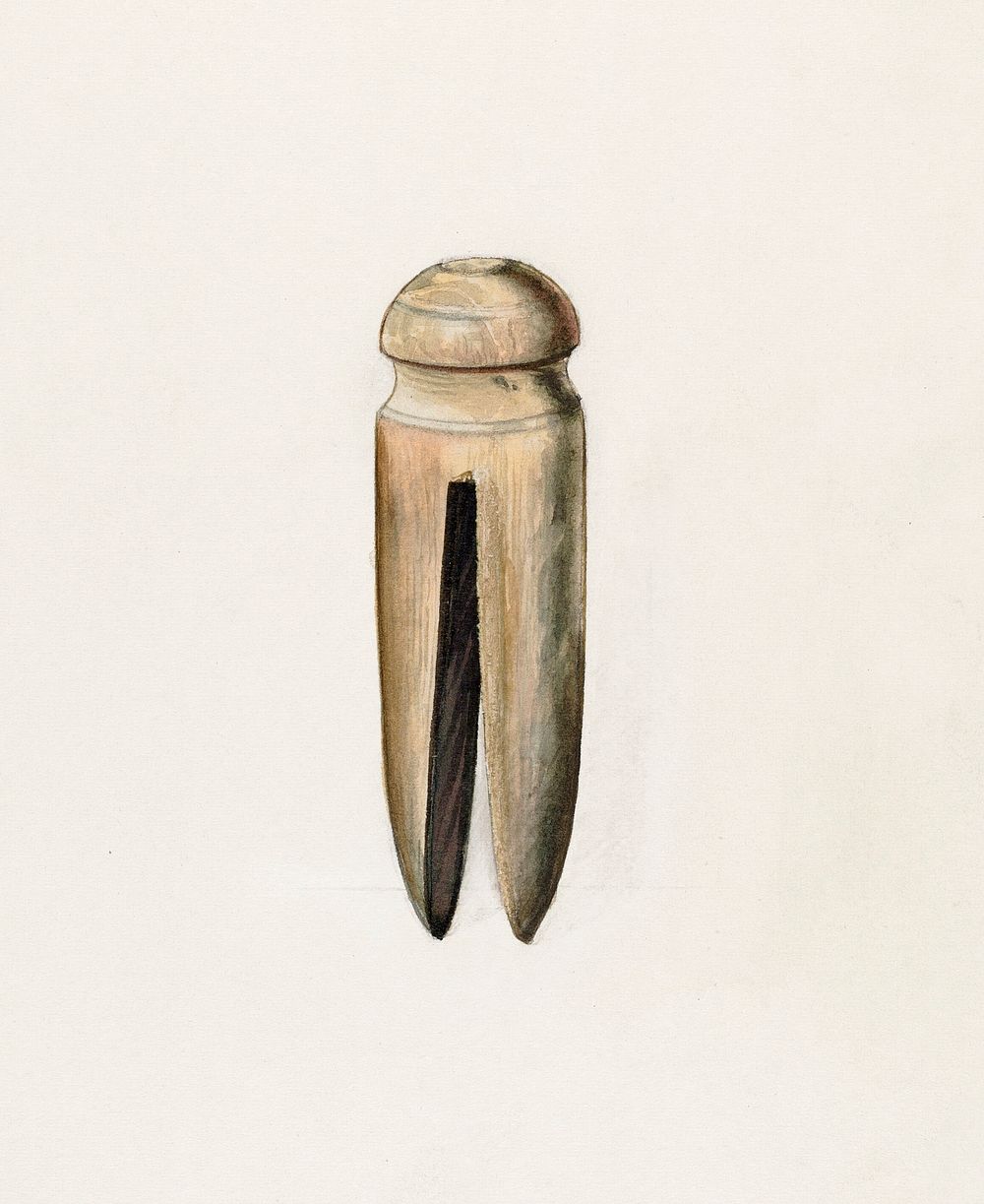 Clothes Pin (ca.1938) by Ralph Atkinson. Original from The National Gallery of Art. Digitally enhanced by rawpixel.