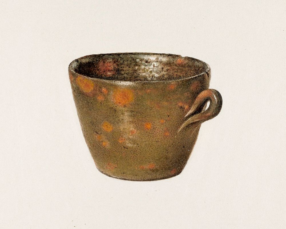 Cup (ca. 1939) by Aaron Fastovsky. Original from The National Gallery of Art. Digitally enhanced by rawpixel.