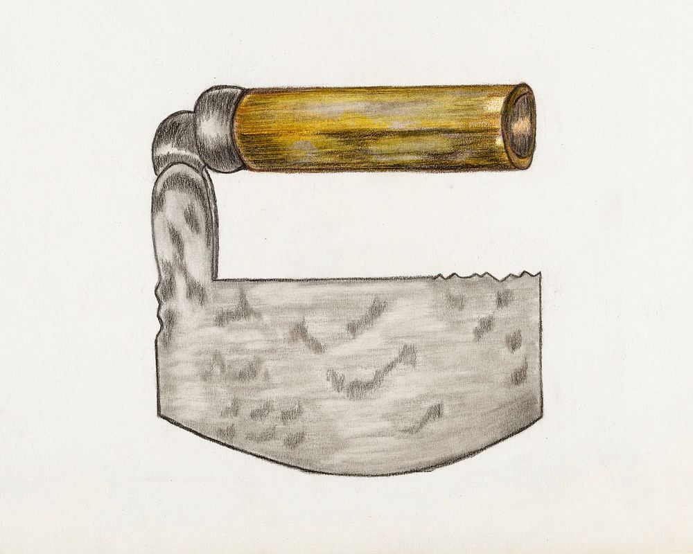 Chopping Blade (ca.1936) by Mae Szilvasy. Original from The National Gallery of Art. Digitally enhanced by rawpixel.