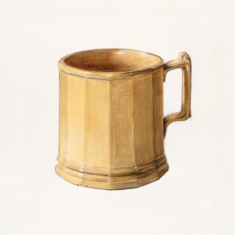 Mug (1936) by Mina Lowry. Original from The National Gallery of Art. Digitally enhanced by rawpixel.