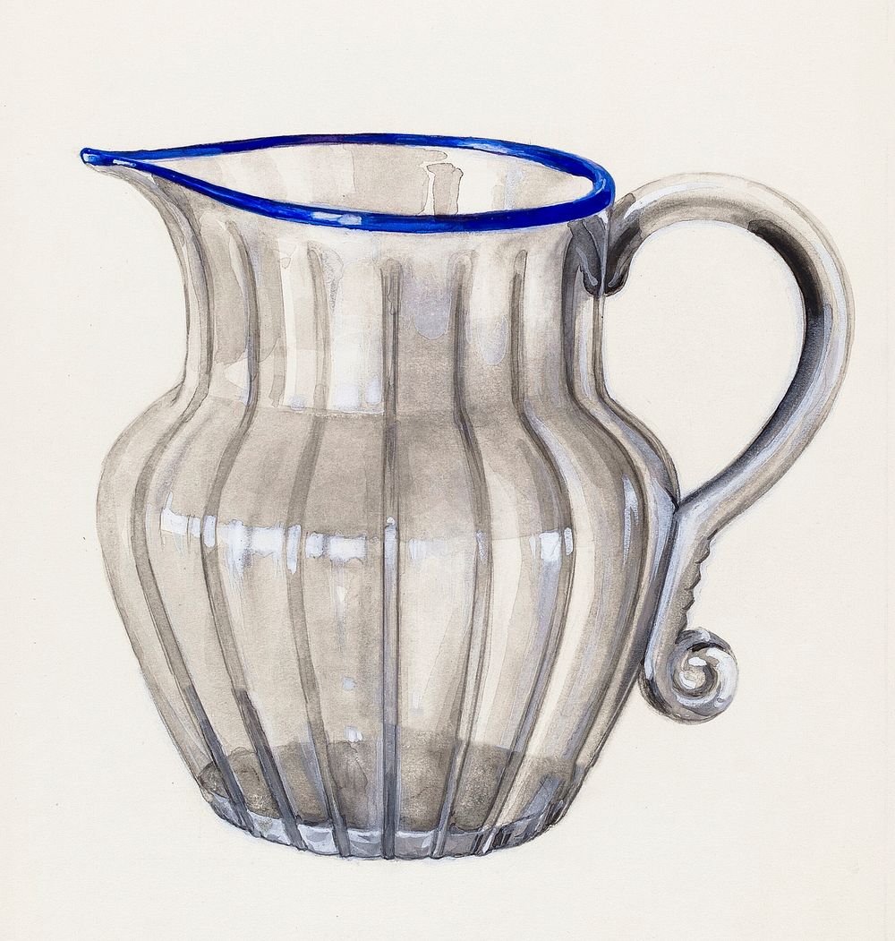 Small Pitcher (1935&ndash;1942) by Charles Caseau. Original from The National Gallery of Art. Digitally enhanced by rawpixel.