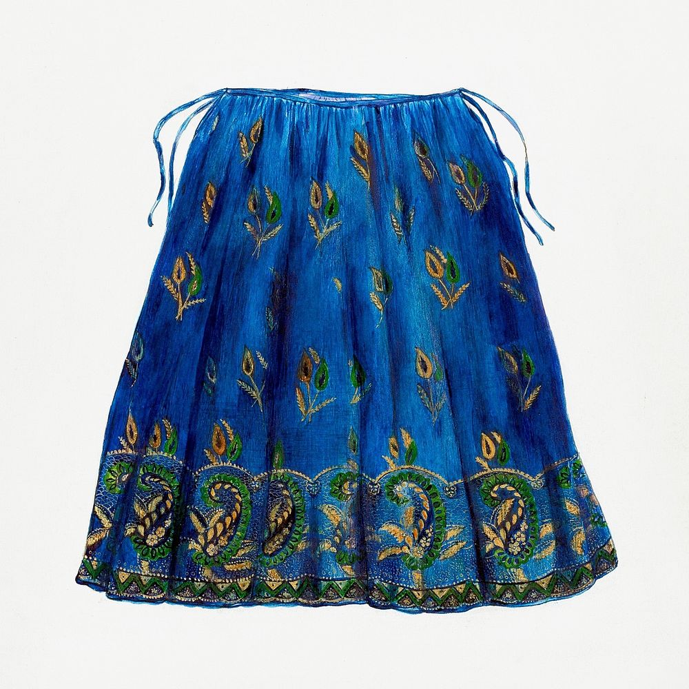 Skirt (c. 1940) by Ann Gene Buckley. Original from The National Gallery of Art. Digitally enhanced by rawpixel.