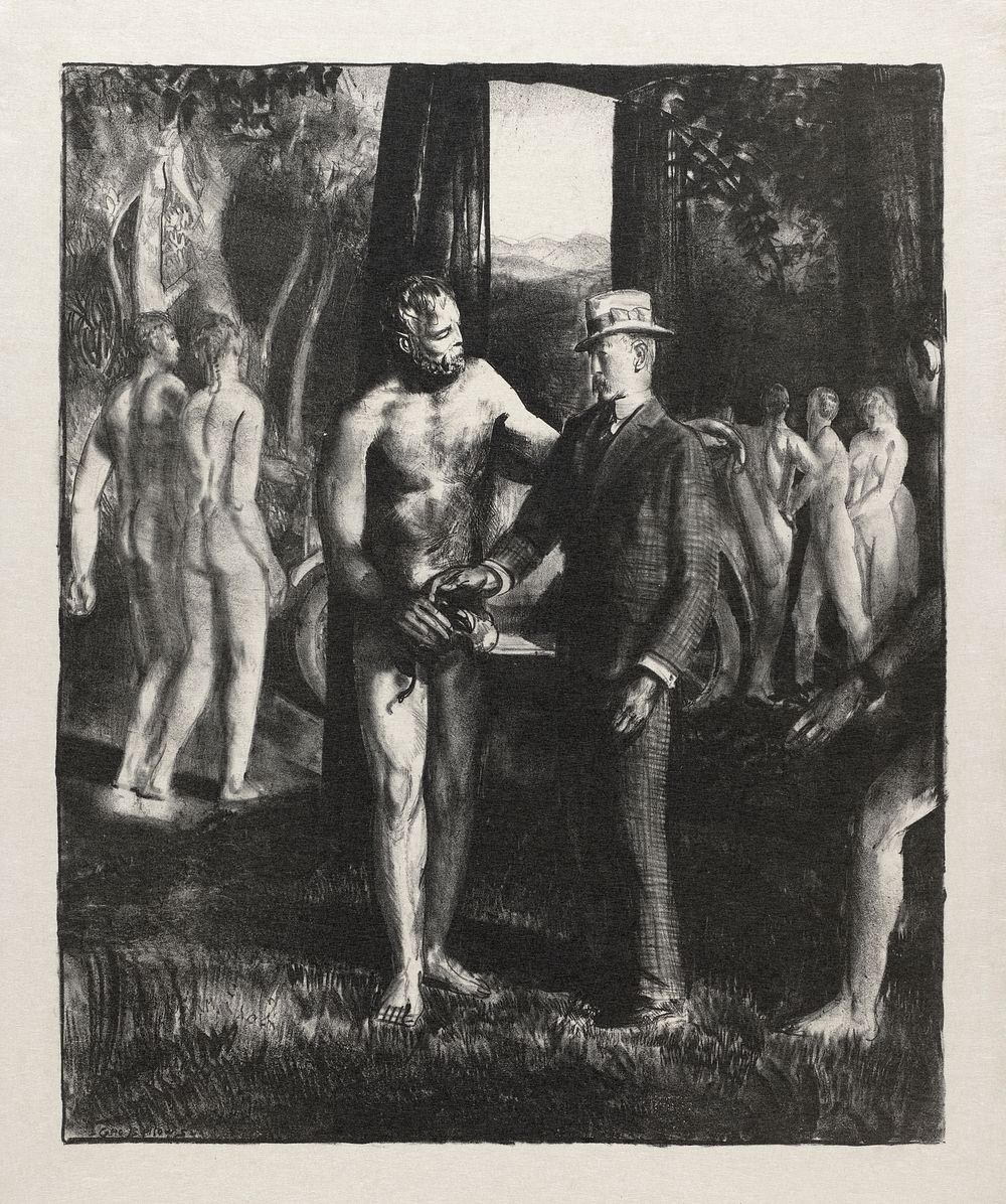 Final instructions (1923) print in high resolution by George Wesley Bellows. Original from the Boston Public Library.…