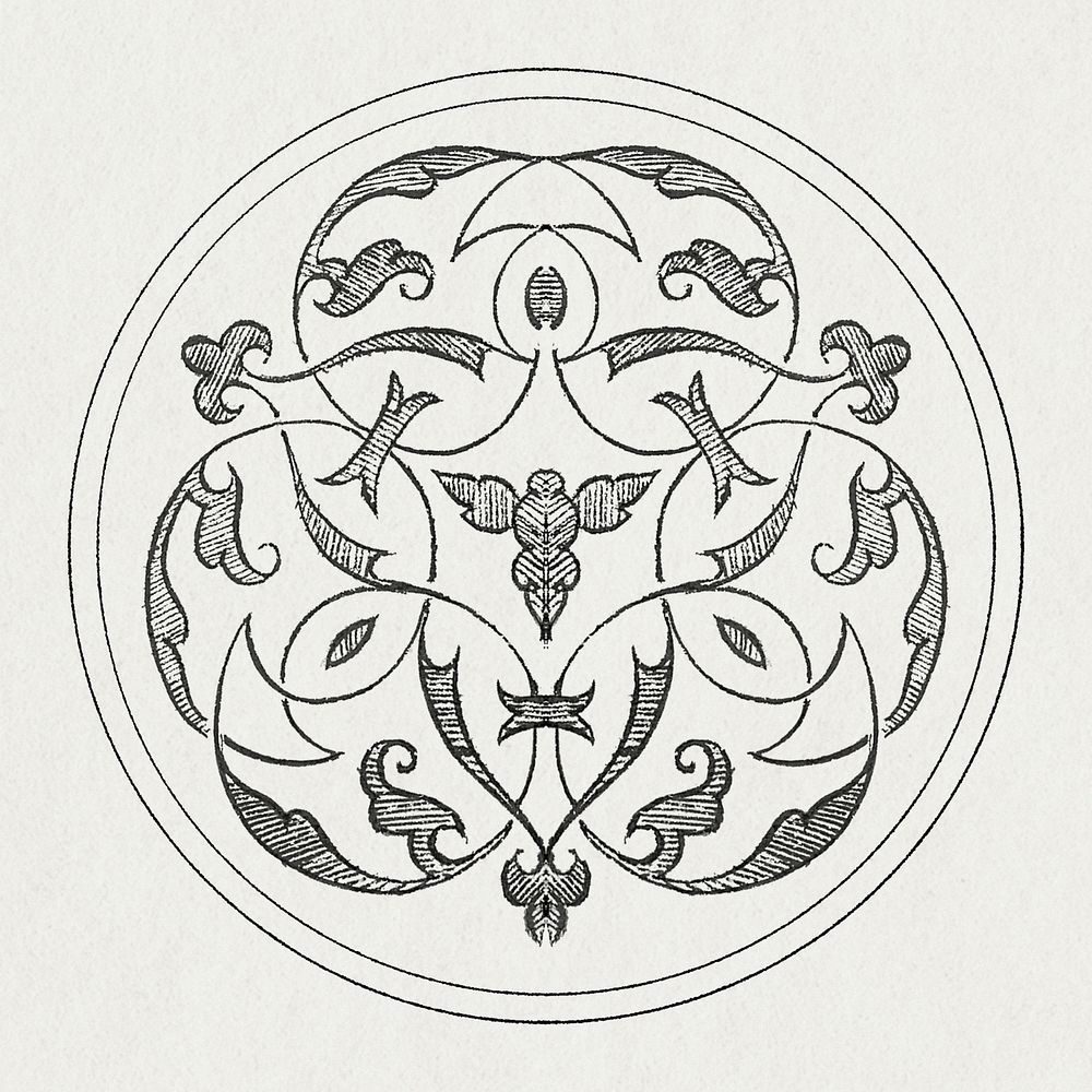 Medieval emblem badge symbol illustration