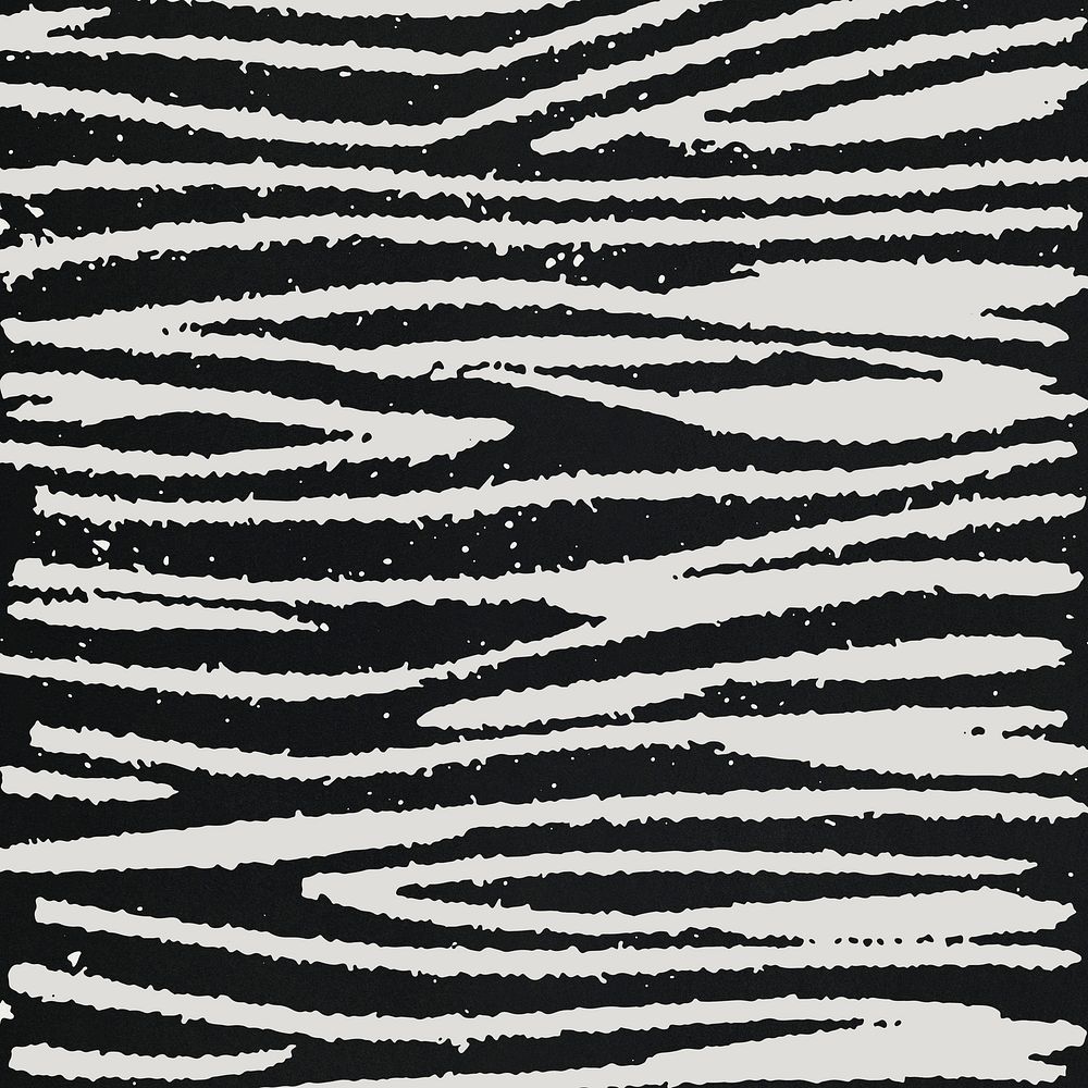 Psd vintage black woodcut pattern background, remix from artworks by Samuel Jessurun de Mesquita