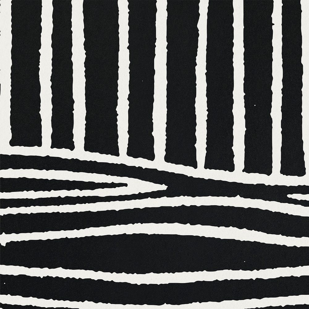 Vintage black stripes patterned background, remix from artworks by Samuel Jessurun de Mesquita