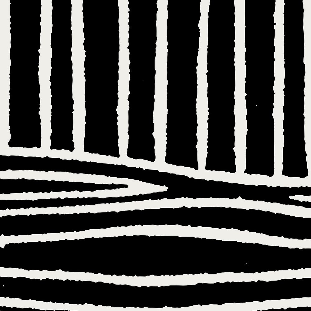 Vintage black lines patterned vector background, remix from artworks by Samuel Jessurun de Mesquita