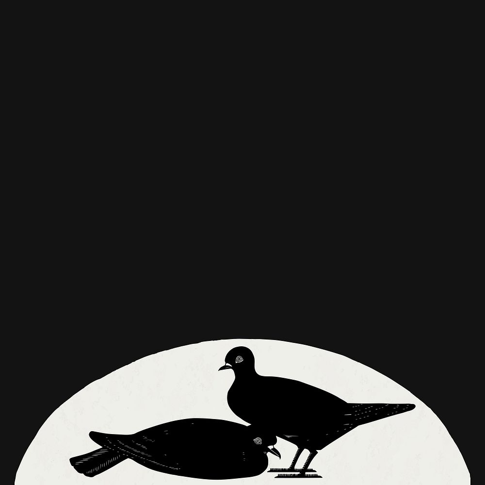 Vintage pigeon animal art print background vector, remix from artworks by Samuel Jessurun de Mesquita