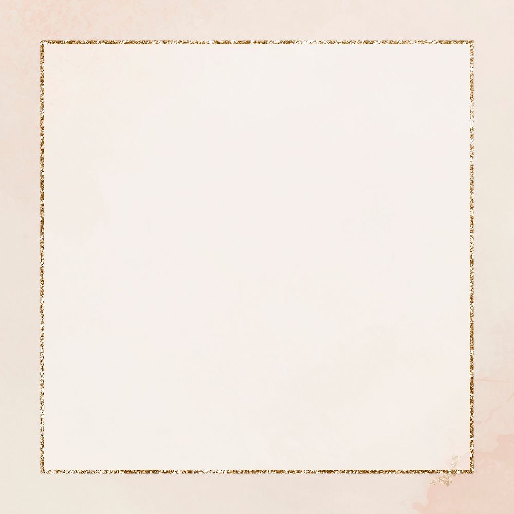 Glittery gold square frame, remix from artworks by Samuel Jessurun de Mesquita