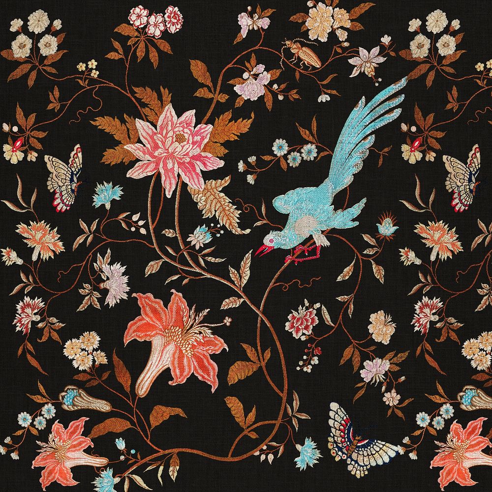 Vintage ornamental botanical pattern image background