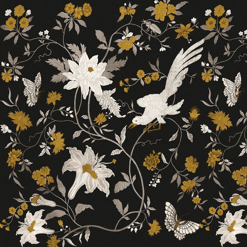 Vintage ornamental botanical pattern image background