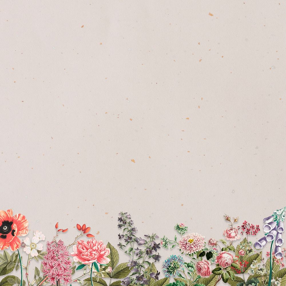 Spring background with vintage flowers