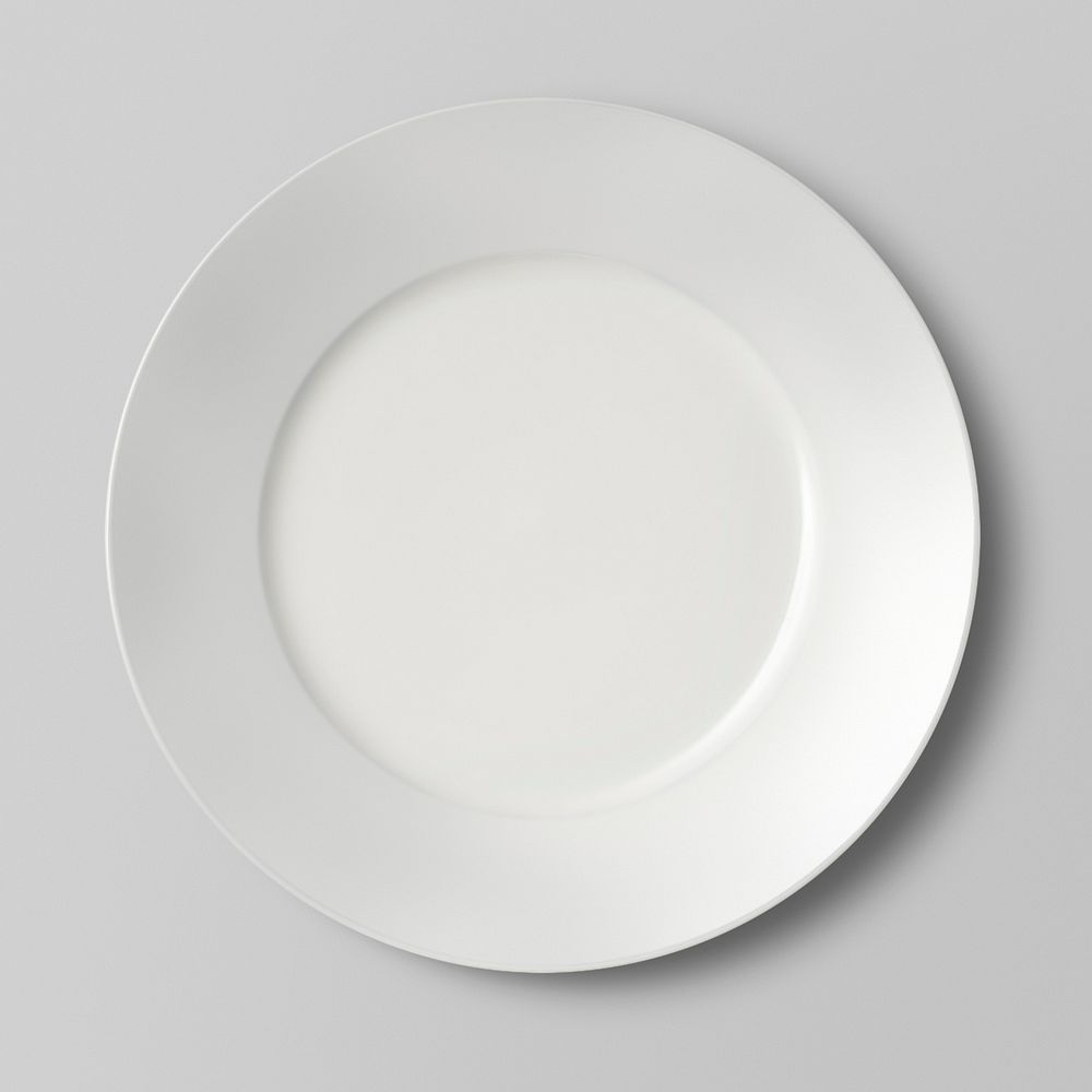 Vintage white porcelain plate mockup, featuring public domain artworks