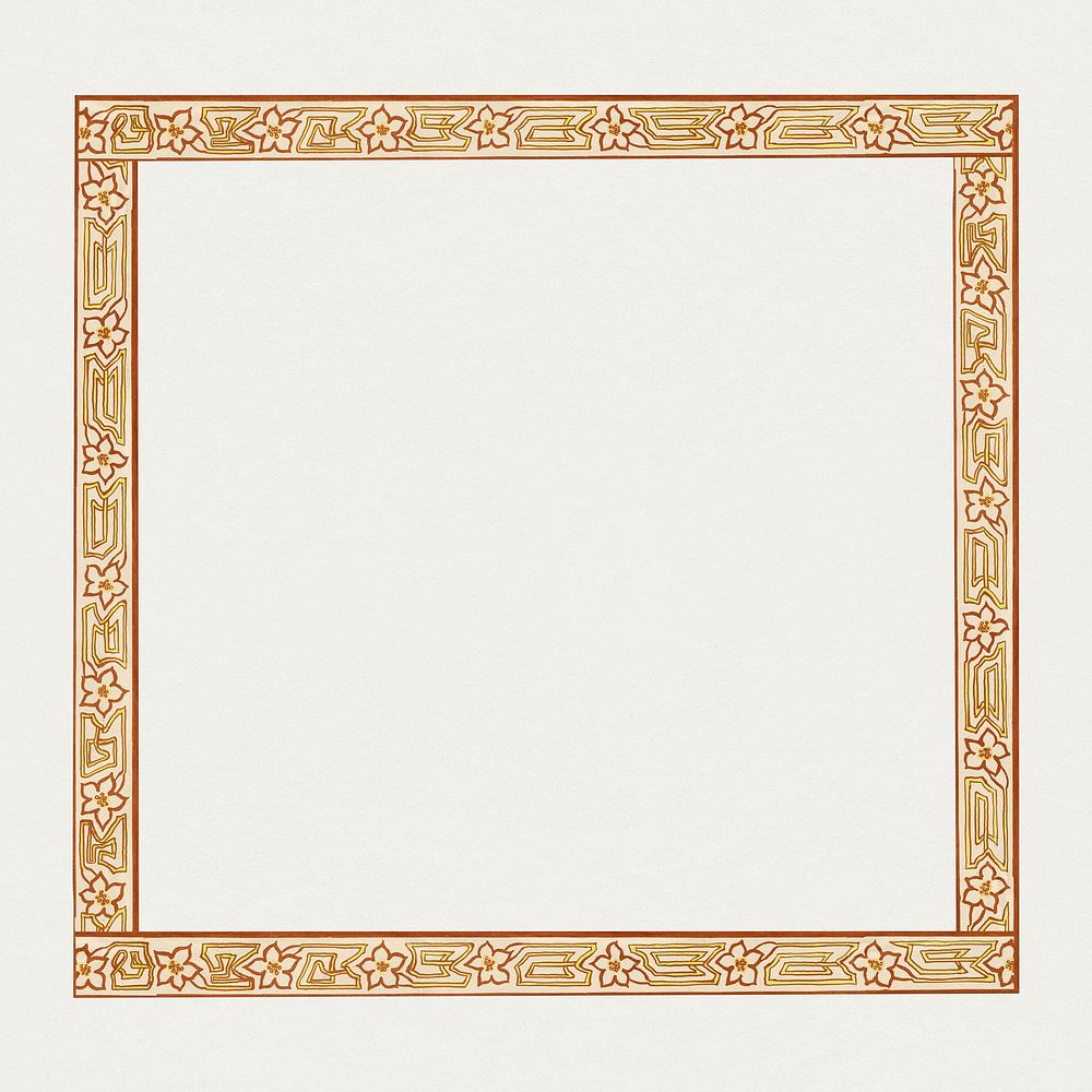 Art nouveau frame, remixed from the artworks of Jan Toorop.
