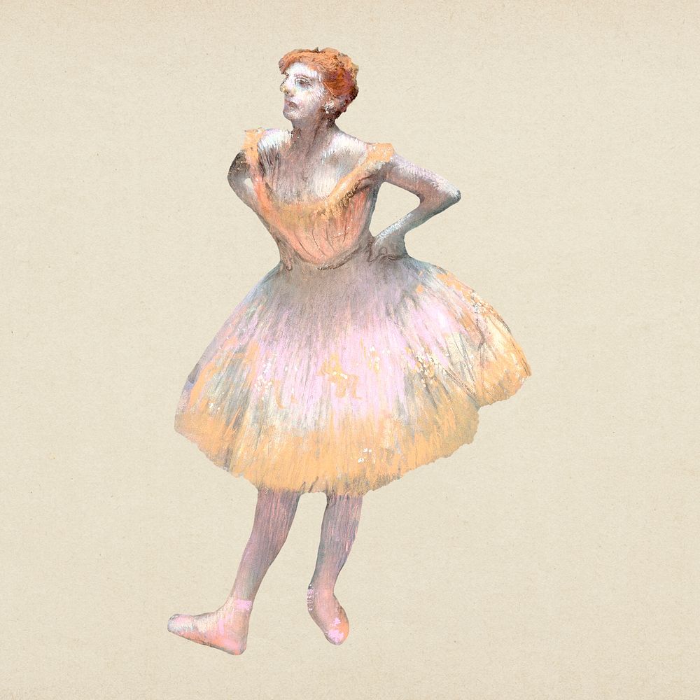 Ballerina, remixed from the artworks of the famous French artist Edgar Degas.