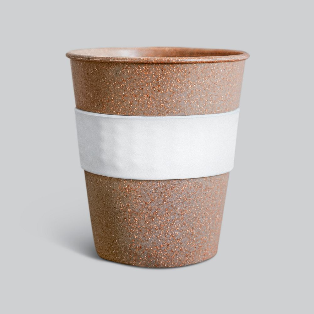 Cork reusable coffee cup mockup