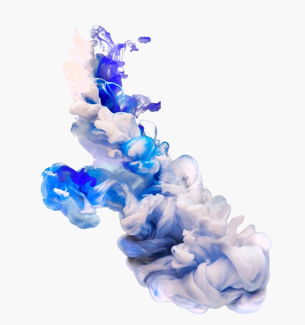Ink explosion gradient blue splash