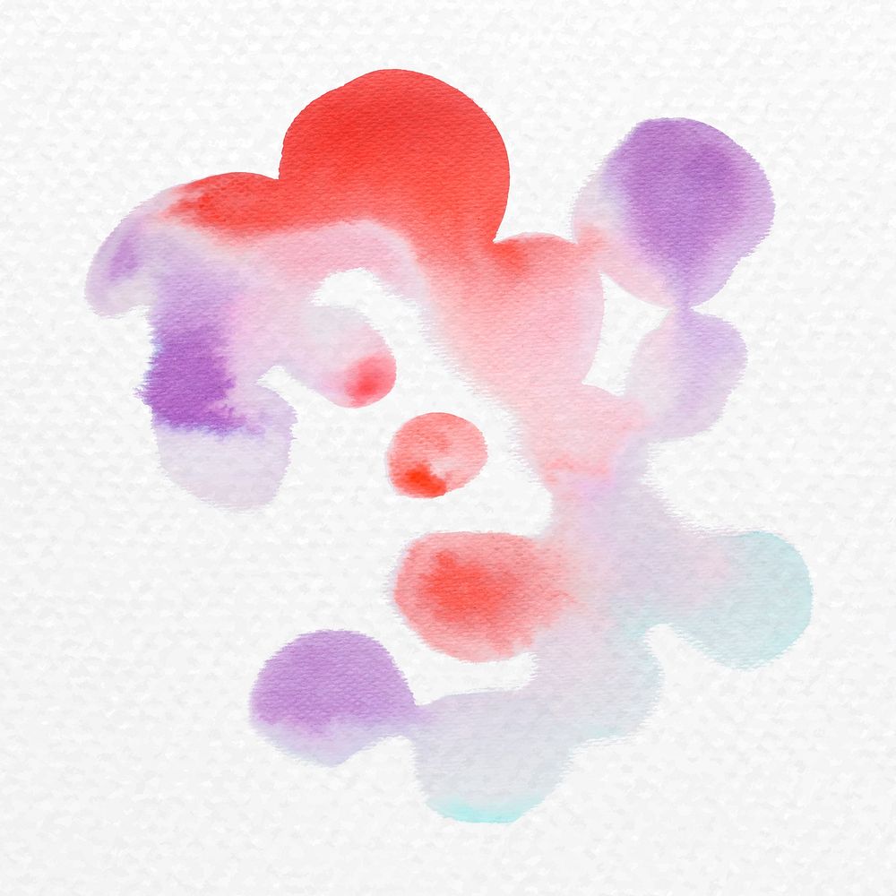 Abstract red and purple watercolor background vector