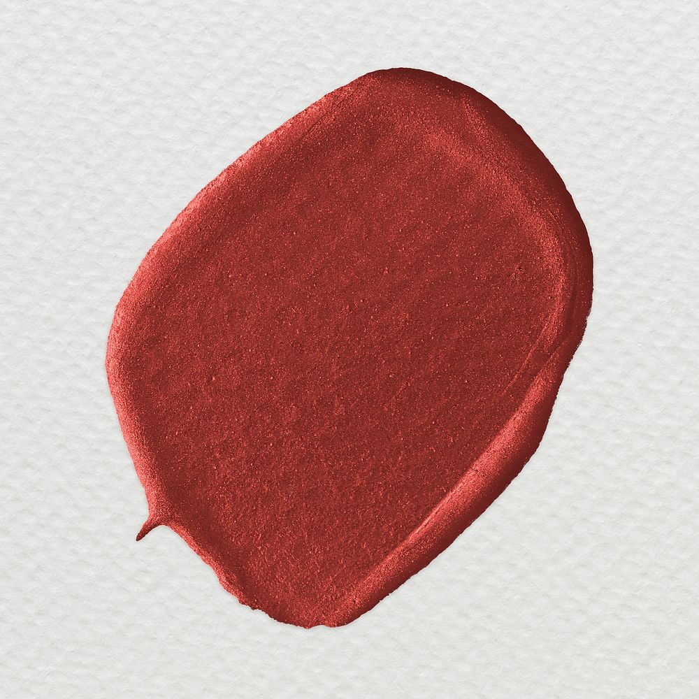 Metallic red brush stroke illustration