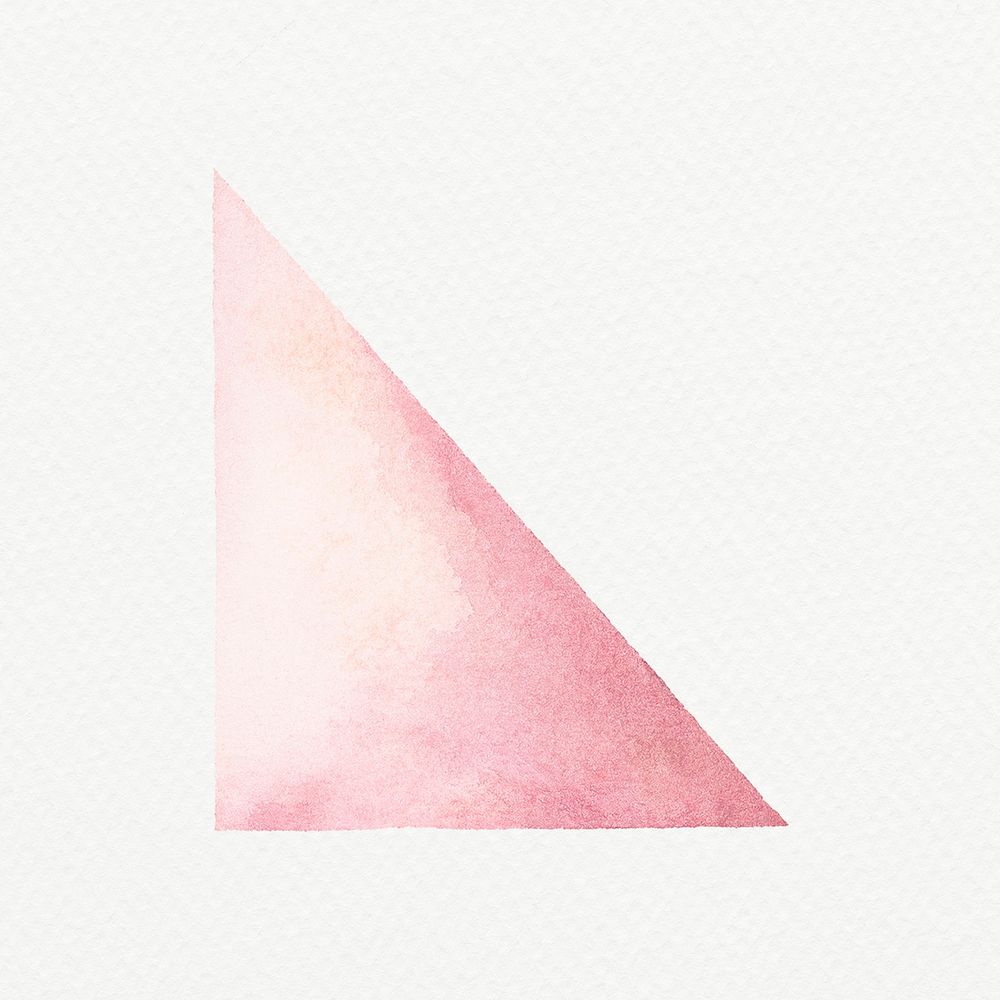 Triangle watercolor hand painted illustration