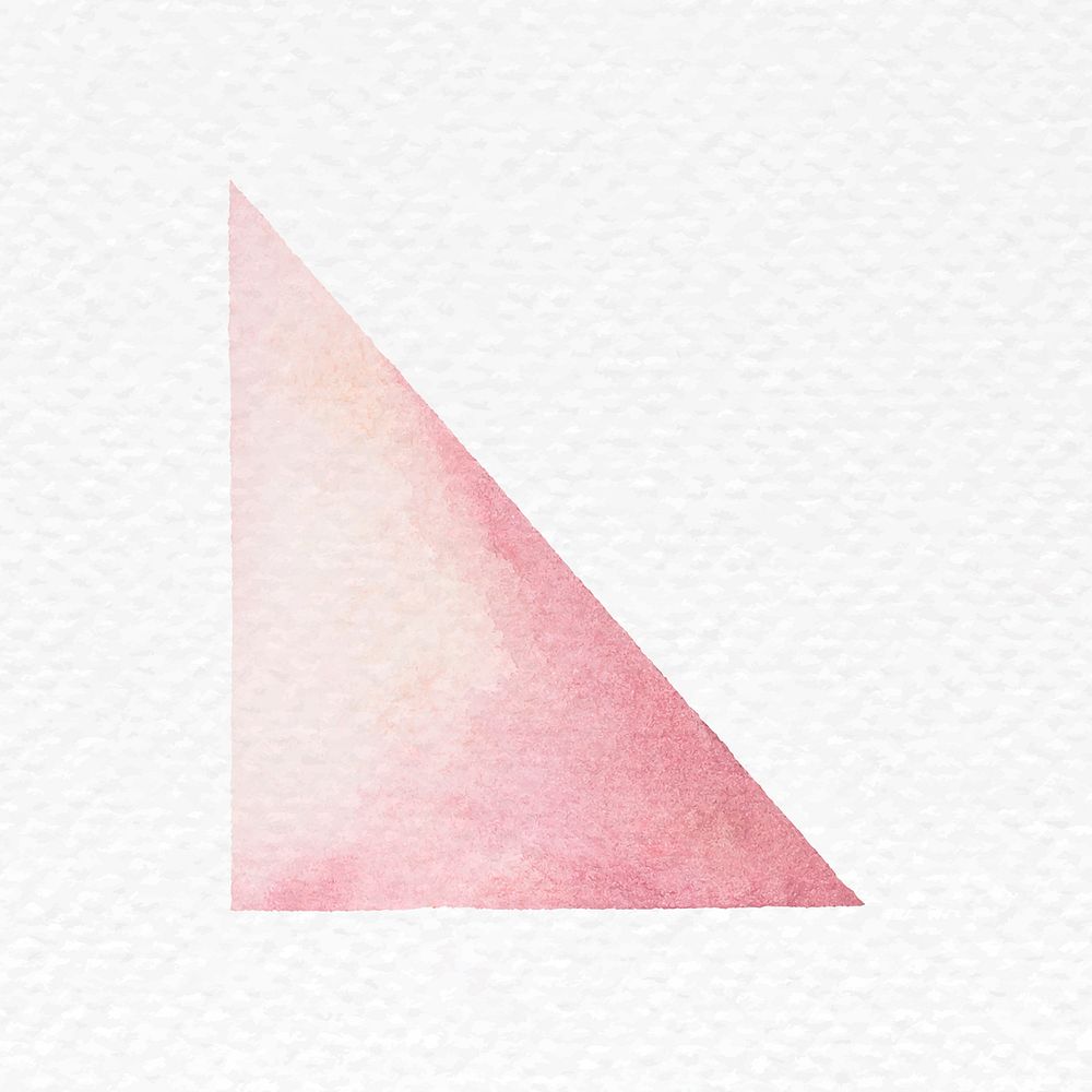 Triangle watercolor hand painted vector